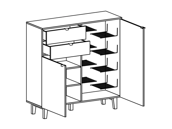 Тумба Lattice белый — изображение 2