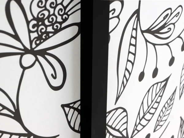 Тумба малая Boho Color черный, с принтом — изображение 4