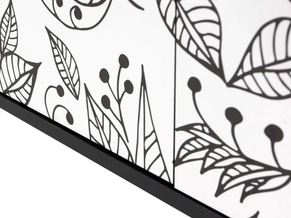 Тумба малая Boho Color черный, с принтом — изображение 5