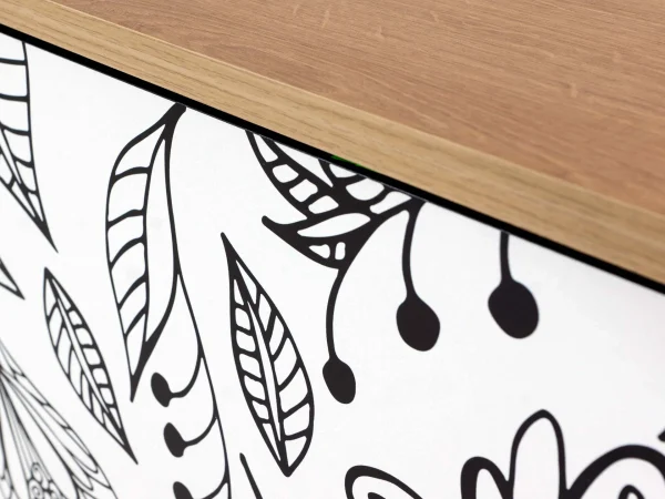 Тумба малая Boho Color дуб корбридж, с принтом — изображение 5