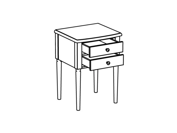 Тумба прикроватная Blues черный — изображение 5