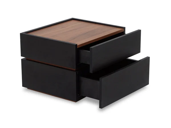 Тумба прикроватная Licata черный, орех дижон — изображение 3