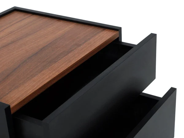 Тумба прикроватная Licata черный, орех дижон — изображение 4