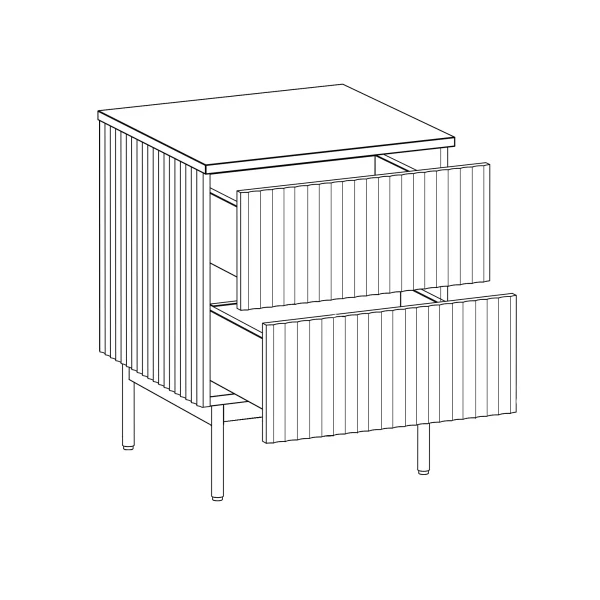 Тумба прикроватная Mikko темно-зеленый — изображение 3