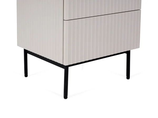 Тумба прикроватная Mikko черный, бежевый — изображение 4