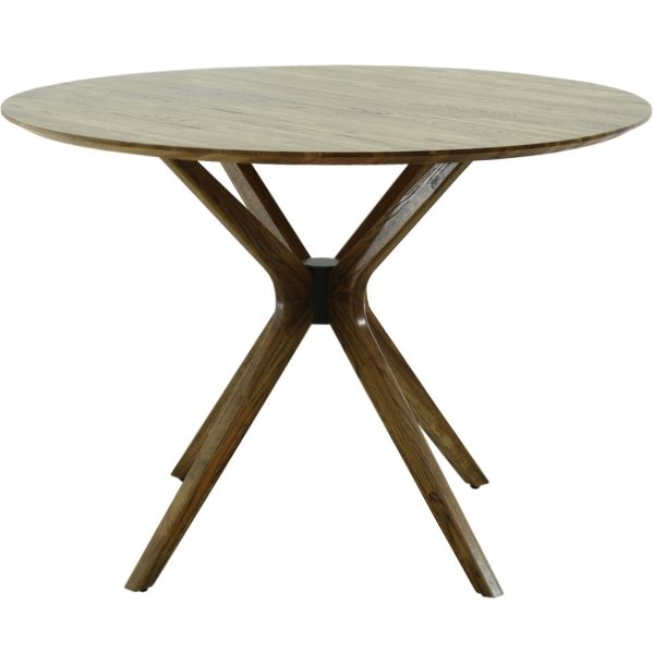 Стол «Вегас» D110, светлый дуб/патина — изображение 4