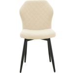 Стул «Вилла», велюр Бренди крем, каркас черный — изображение 5