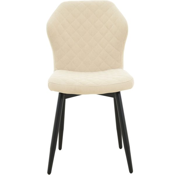 Стул «Вилла», велюр Бренди крем, каркас черный — изображение 5