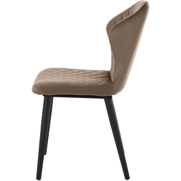 Стул «Вилла», велюр Бренди латте, каркас черный — изображение 3