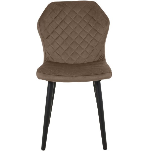 Стул «Вилла», велюр Бренди латте, каркас черный — изображение 4