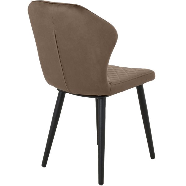 Стул «Вилла», велюр Бренди латте, каркас черный — изображение 5