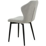 Стул «Вилла», велюр Бренди силвер, каркас черный — изображение 5