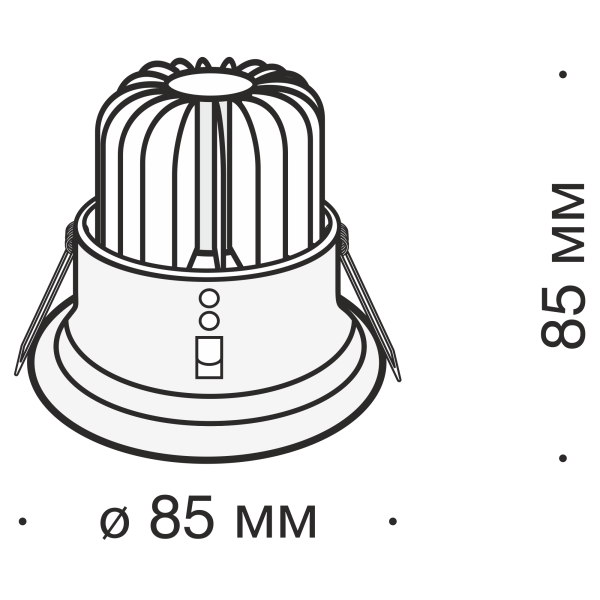vstraivaemyj-svetilnik-technical-dl034-2-l8b-3 Встраиваемый светильник Technical DL034-2-L8B — изображение 4