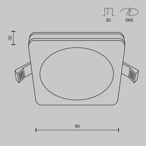 Встраиваемый светильник Technical DL2001-L7B — изображение 2