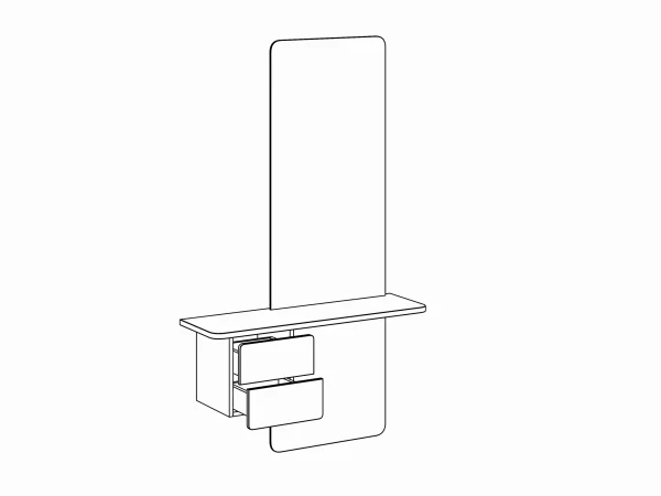 Зеркало Mede с подсветкой бежевый — изображение 5