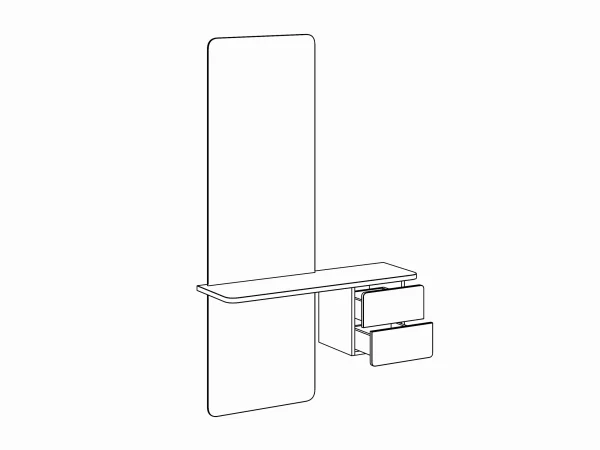 Зеркало Mede с подсветкой бежевый — изображение 5