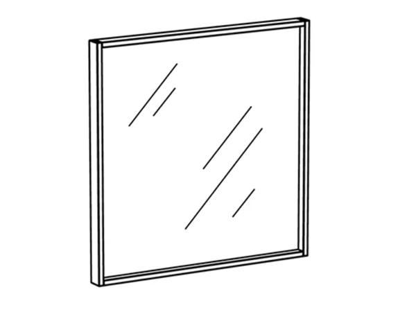 Зеркало настенное Latte ясень коимбра — изображение 5