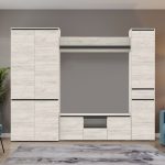 Стенка «Гретта-1», Крафт белый/Антрацит — изображение 2