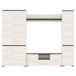 Стенка «Гретта-3», Крафт белый/Антрацит — изображение 4