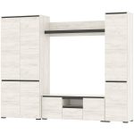 Стенка «Гретта-3», Крафт белый/Антрацит — изображение 3