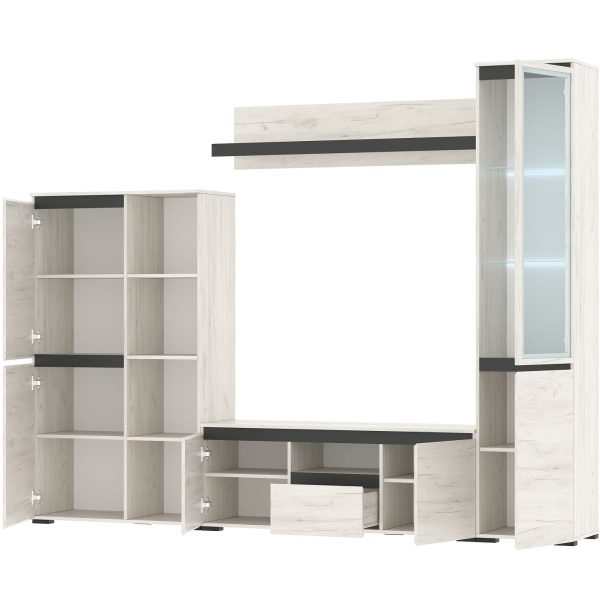 Полка «Гретта», Крафт белый/Антрацит — изображение 4