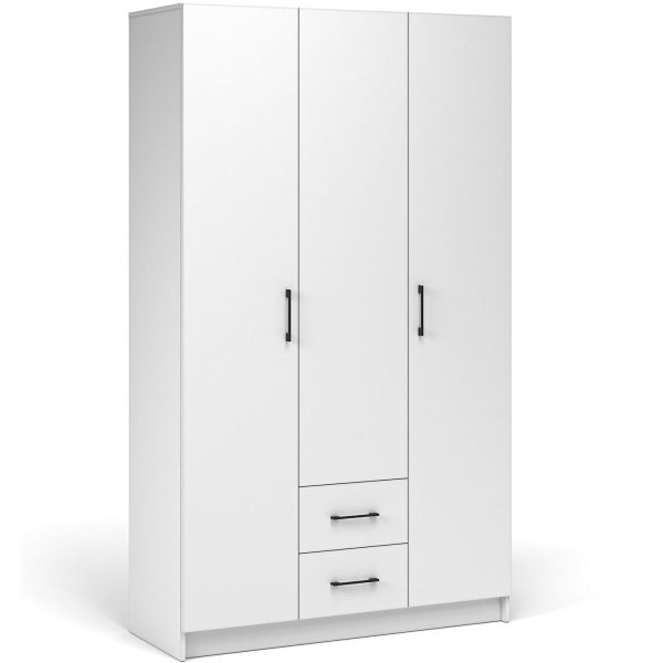 Шкаф «Чикаго» 3д2ящ, белый — изображение 2