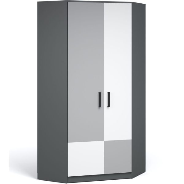 Шкаф «Квадро», Антрацит/Шиншилла/Белый — изображение 2