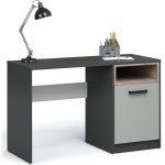 Стол «Квадро» 120, Антрацит/Белый/Дуб эндгрейн/Шиншилла — изображение 2