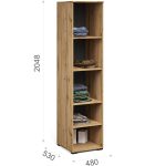 Пенал «Лацио Сканди» 1д ПР, Вотан/Сканди графит — изображение 3