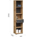 Пенал «Лацио Сканди» 2д1ящ, Вотан/Сканди графит — изображение 4