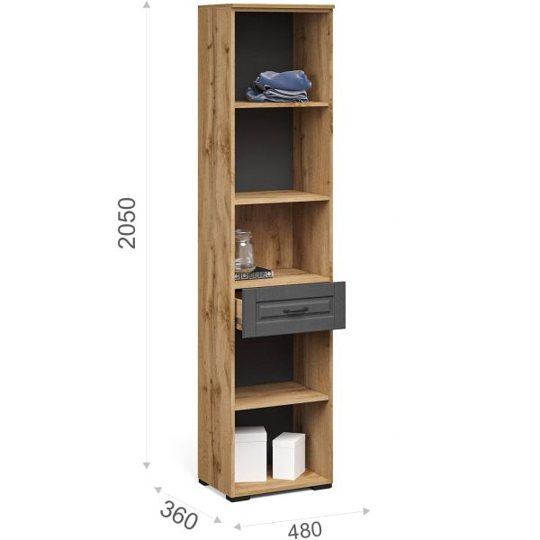Пенал «Лацио Сканди» 2д1ящ, Вотан/Сканди графит — изображение 4