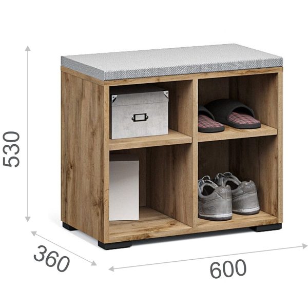 Тумба «Лацио Сканди» 60, Вотан/Сканди графит — изображение 3