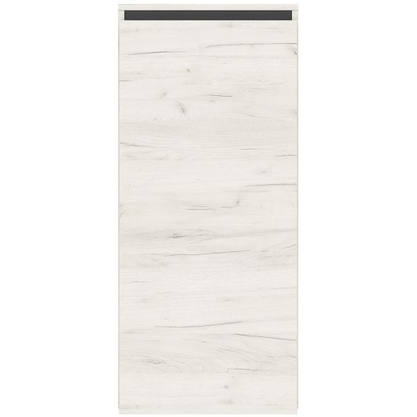 Шкаф пенал «Гретта» 1С навесной, Крафт белый-Антрацит — изображение 3