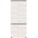 Шкаф «Гретта» 4С, Крафт белый/Антрацит — изображение 3