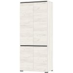 Шкаф «Гретта» 4С, Крафт белый/Антрацит — изображение 2