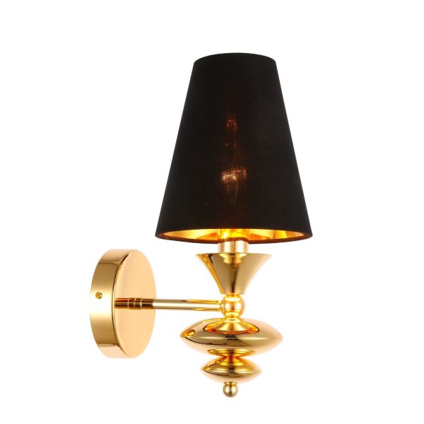 SL1137.201.01 Светильник настенный Французское золото/Черный E14 1*40W RIONFO — изображение 3