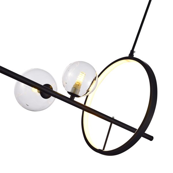 SL1165.423.15-Светильник-подвесной-ST-Luce-ЧерныйПрозрачный-G4-1015W-4000K-NECTON-4 SL1165.423.15 Светильник подвесной ST-Luce Черный/Прозрачный G4 10+1*5W 4000K NECTON — изображение 5