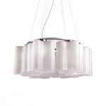 SL117.503.06 Люстра подвесная ST-Luce Серебристый/Белый с полосками E27 6*60W ONDE — изображение 3