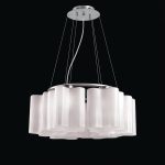 SL117.503.06 Люстра подвесная ST-Luce Серебристый/Белый с полосками E27 6*60W ONDE — изображение 4
