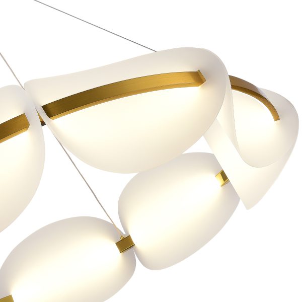 SL1304.203.56 Люстра подвесная ST-Luce Золотистый/Белый LED 1*56W 3000K ETOILE — изображение 5