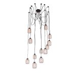 SL193.303.12 Светильник подвесной Черный/Латунь,Прозрачный E27 12*60W FORTO — изображение 3