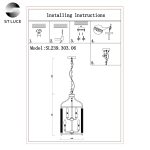 Прозрачный E14 6*40W CELLULA