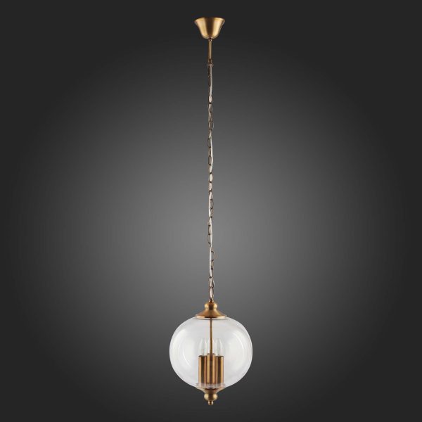 SL362.203.03 Светильник подвесной ST-Luce Золотистый/Прозрачный E14 3*60W LATERIA — изображение 2