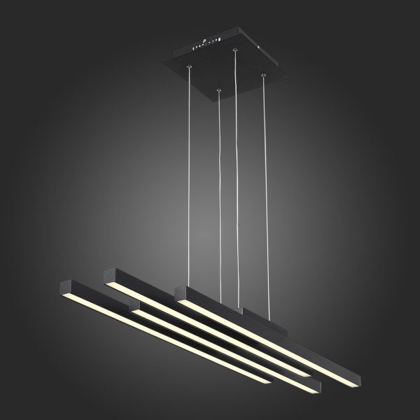 Черный LED 1*38W 3000K/4000K/6000K SAMENTO