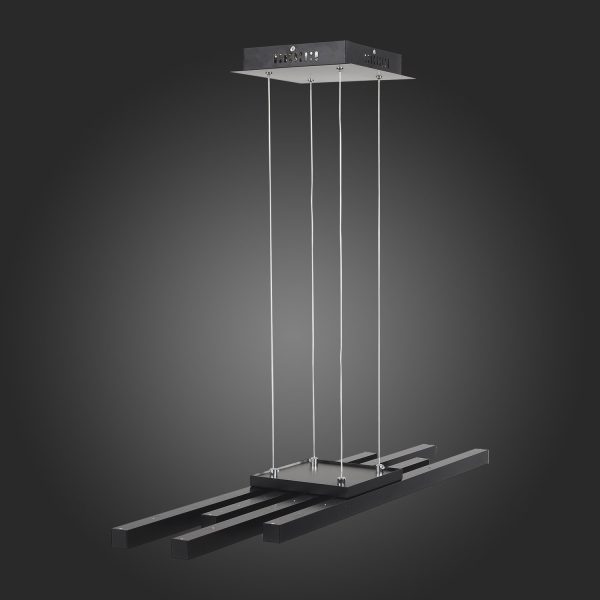 SL933.403.04 Люстра подвесная ST-Luce Черный/Белый,Черный LED 1*38W 3000K/4000K/6000K SAMENTO — изображение 5