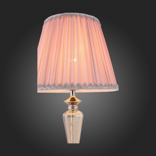 SL965.104.01 Прикроватная лампа ST-Luce Хром/Пыльная роза E27 1*60W (из 2-х коробок) VEZZO — изображение 5