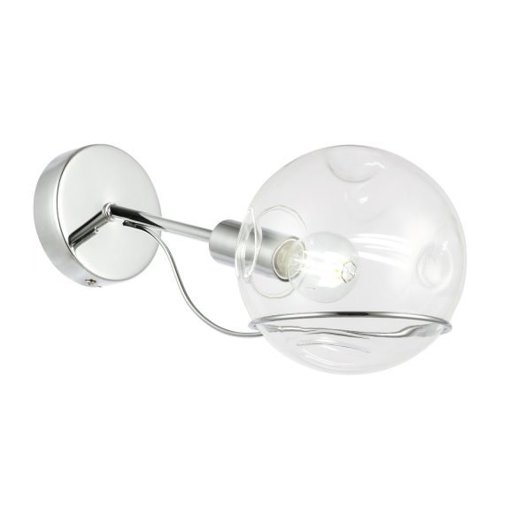 SLE102501-01 Светильник настенный Хром/Прозрачный E14 1*40W BACA — изображение 3