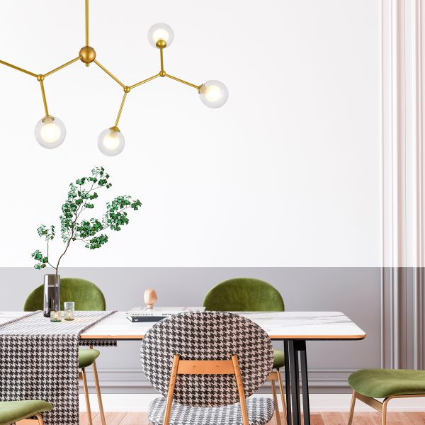 SLE1106-203-04 Светильник подвесной Золотистый/Прозрачный, Белый G9 LED 4*5W ARCUS — изображение 5