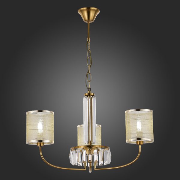 SLE1119-303-03 Светильник подвесной Латунь/Шампань E14 3*40W ELLISSE — изображение 2