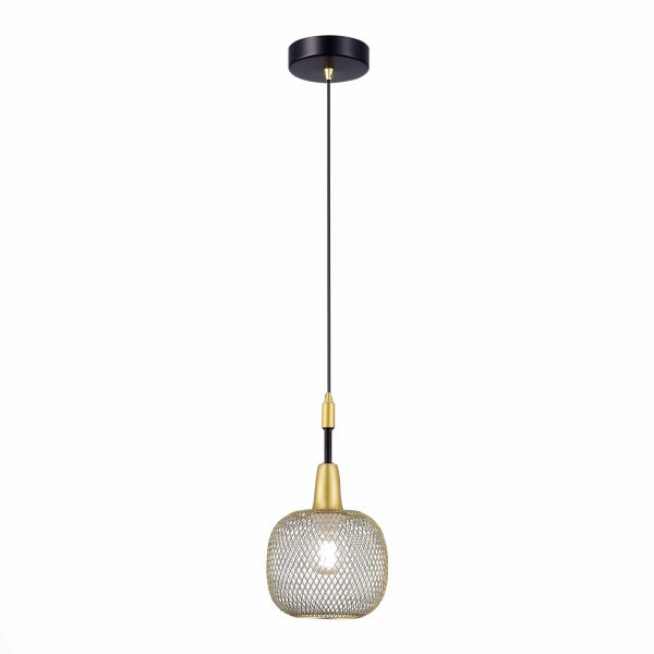 SLE1137-403-01 Светильник подвесной Черный, Золотистый/Золотистый E14 1*60W ELITIS — изображение 3